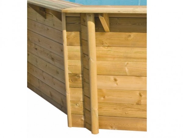 Holzpool Tropic Octo 530, Ø470 x 133 cm, Komplettset