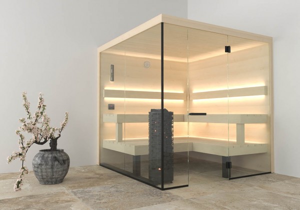 Fertigsauna MEOhome 210Q, 210x210x216 cm, 3 Personen inkl. Lieferung & Montage