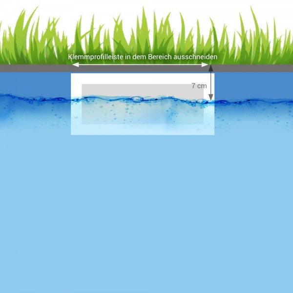 BWT Überlaufskimmer SL119-M-MR, Weiß