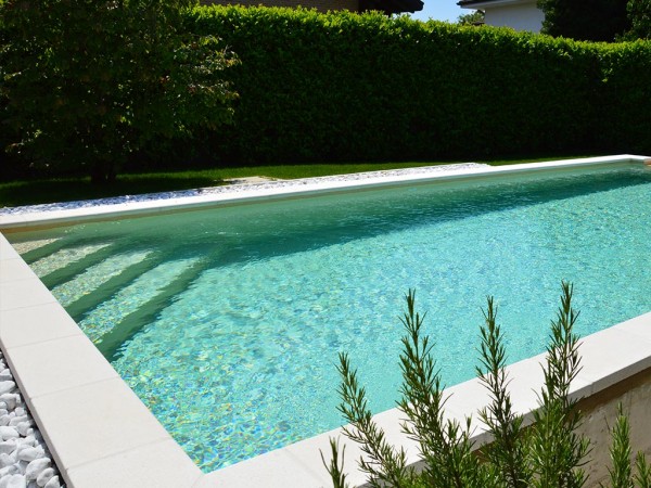 POOLCITY Thermostone® Set mit Ecktreppe diagonal