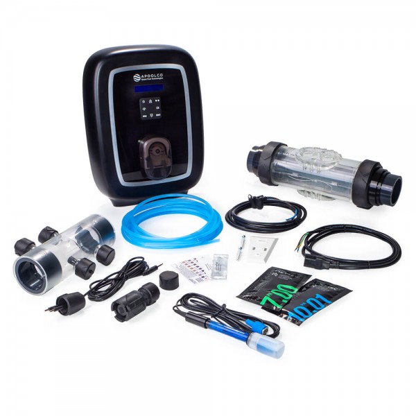 Salzelektrolyseanlage Apoolco Pool SALT PRO, pH, 12g, bis 60m³