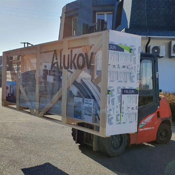 Poolüberdachung 762x375cm Azure Flat Compact